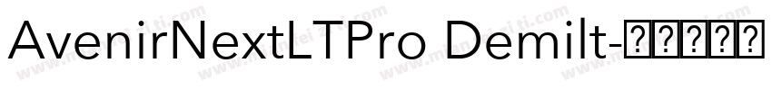 AvenirNextLTPro Demilt字体转换